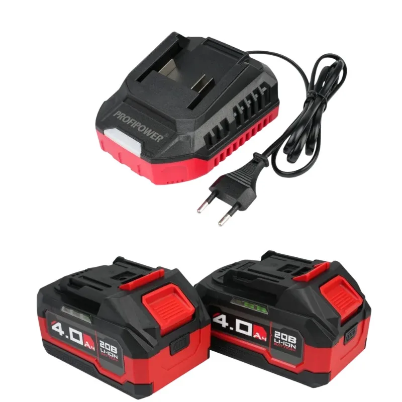 Гайковерт акк ProfiPower MKDTW-20В (б/щ, ударный, АКБ,20В,Li-ion 2*4Ач,330Нм,З/У,кейс) E0081