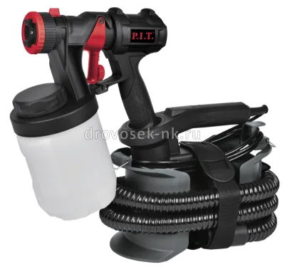 Краскопульт P.I.T. PSG3022-C PRO (600 Вт, возд. шланг 1,8м)