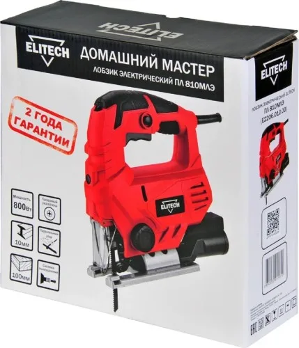 Лобзик Elitech ДМ ПЛ 810МЛЭ (800Вт,0-3000ход\мин) 202421