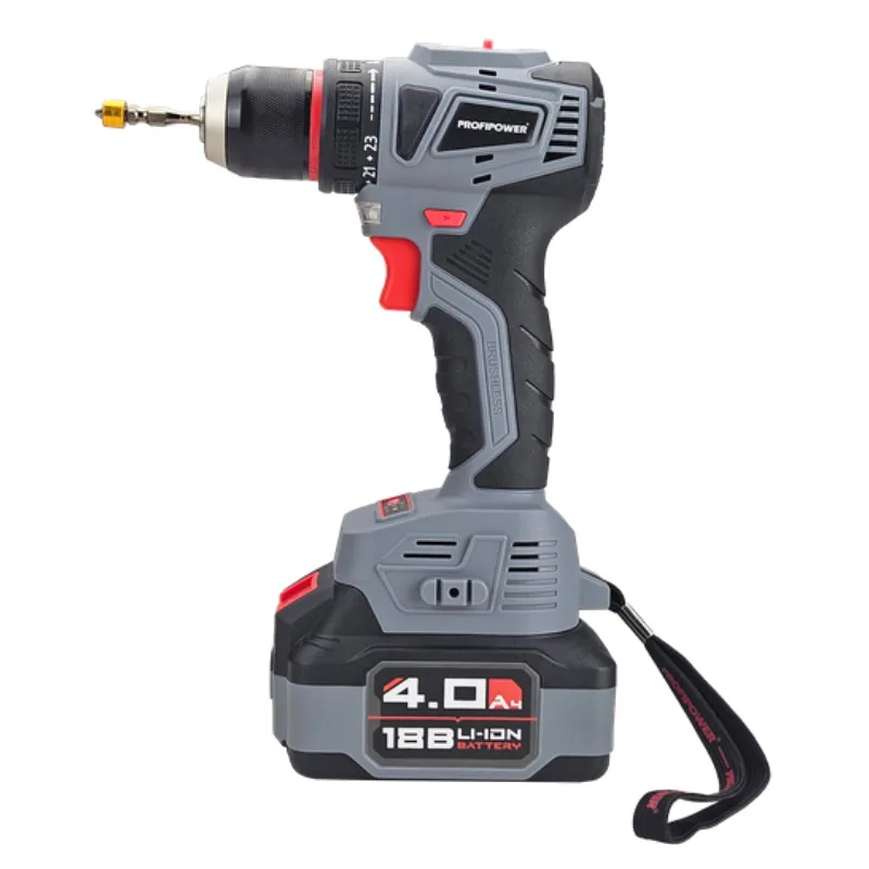 Набор 2в1 ProfiPower: УШМ акк MKDGA-18V+Дрель акк MKBL-18B (2 шт АКБ 18В*4А/ч Li-ion, ЗУ) E0220
