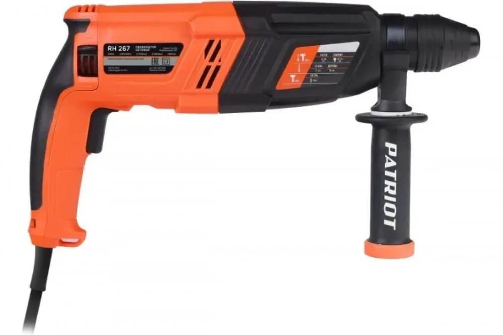 Перфоратор PATRIOT RH 267 кейс 140301327