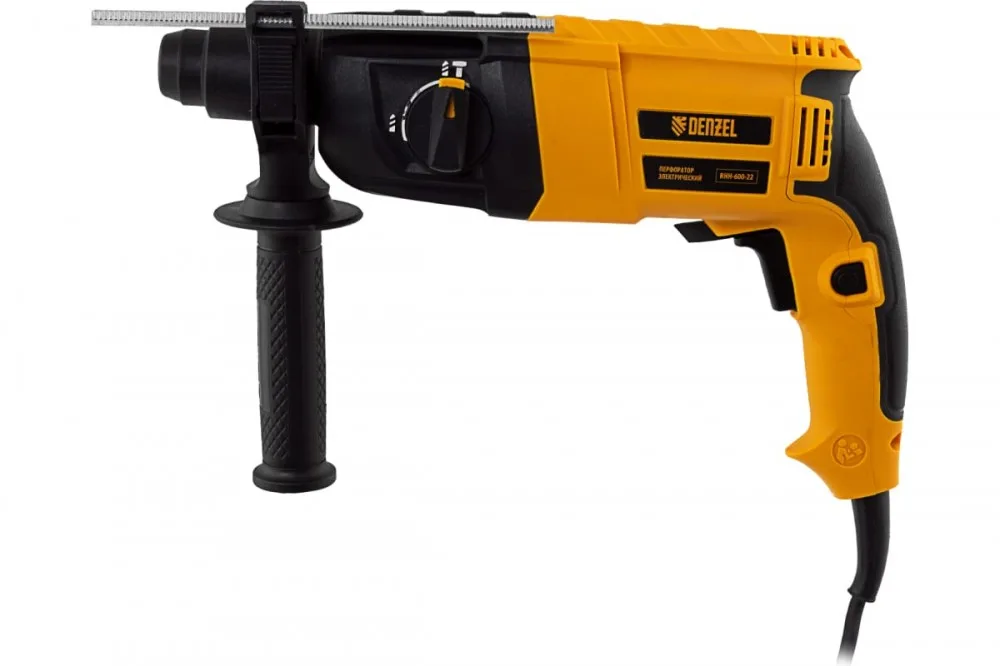 Перфоратор Denzel RHH-600-22 (SDS-plus, 600 Вт, 2,5 Дж, 2 реж) 26602