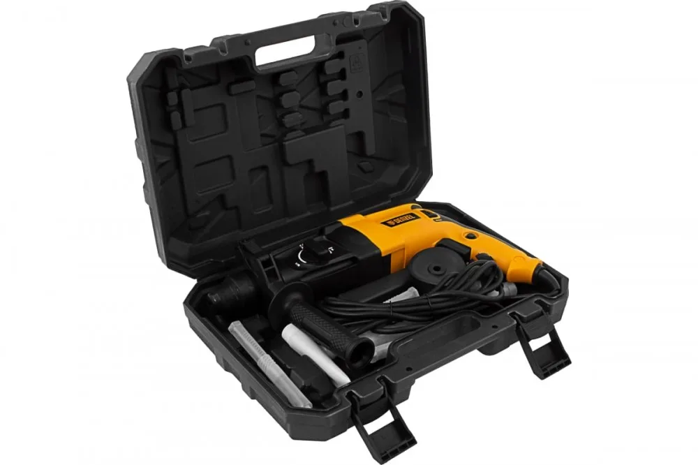 Перфоратор электрический Denzel RHH-800-26 (SDS-plus, 800 Вт, 3 Дж, 3 плюс 1 реж.) 26607