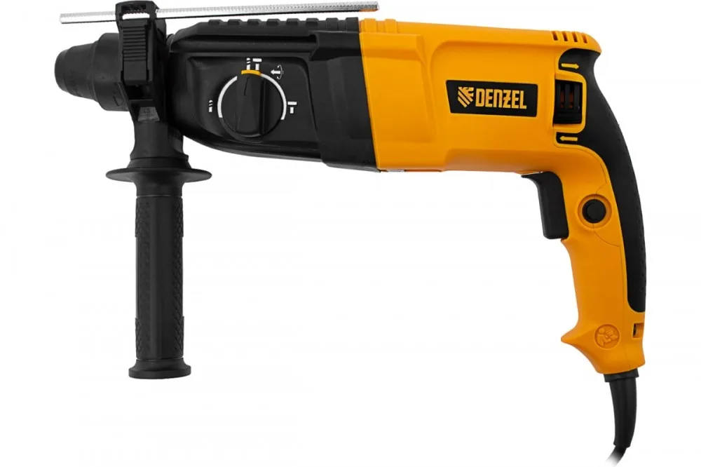Перфоратор электрический Denzel RHH-800-26 (SDS-plus, 800 Вт, 3 Дж, 3 плюс 1 реж.) 26607