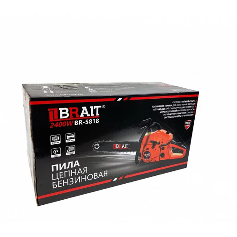 Бензопила BRAIT BR-5818 (18", 0,325, 1,5 72зв, 3,8л.с)