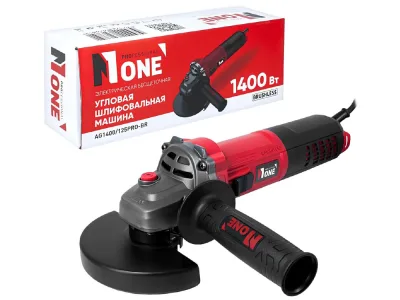 Угловая шлифовальная машина NUMBER ONE AG1400/125-PRO-BR (б/щ, 1400Вт) №1