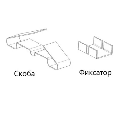 Зажим крепежный для желобов и водостоков ТСР/Т.2-50Ц