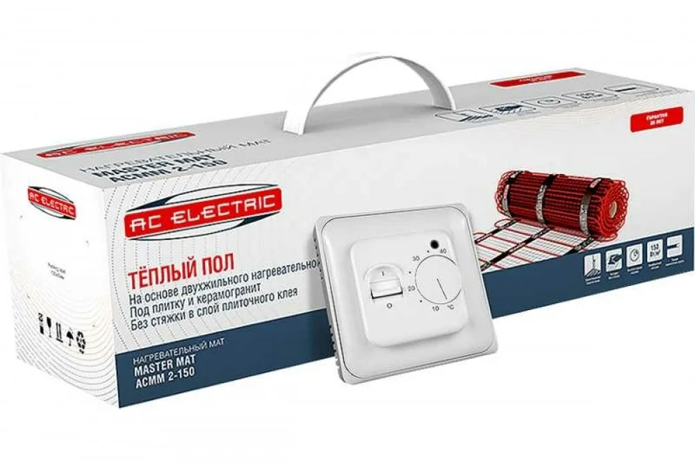 Нагревательный мат AC ELECTRIC ACMM 2-150-7 (комплект теплого пола)
