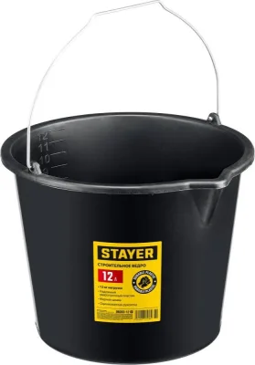 Ведро STAYER 12 л, строит. пластмас, 06083-12_z01