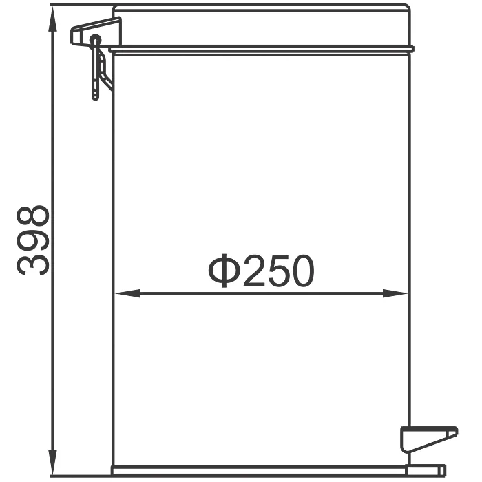 Ведро для мусора 12L LEDEME L703