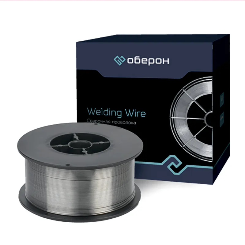 Проволока сварочная порошковая E71T-GS ф0,8мм (1кг) Прима Оберон