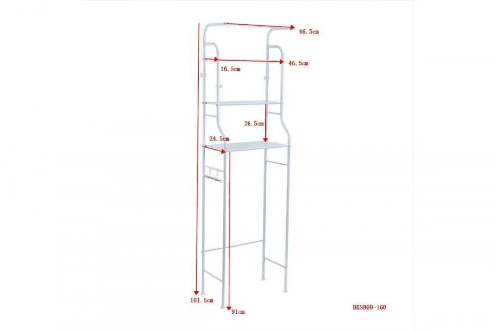 Стеллаж для ванной комнаты 3 полки DEKO DKSB09-160 067-0009