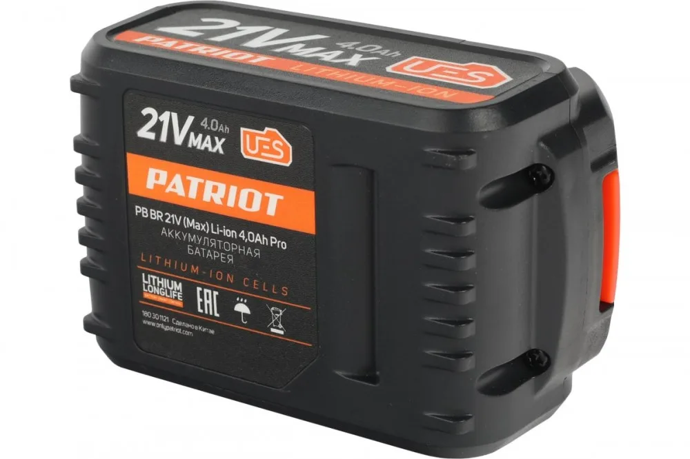 Аккумулятор PATRIOT PB BR 21VMax Pro UES (21В; 4А*ч; Li-ion) 180301121
