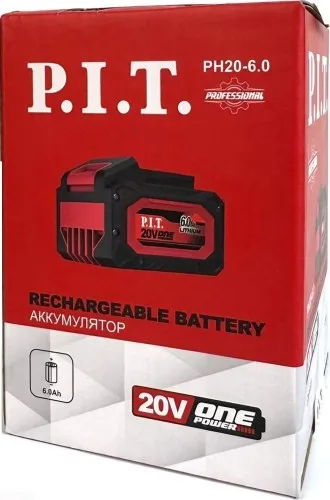 Аккумулятор P.I.T PH20-6,0 (Li-Ion 20В 6Ач)
