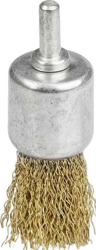 Корщетка для дрели 24мм кисть, мягкая, латунь STAYER 35113-24