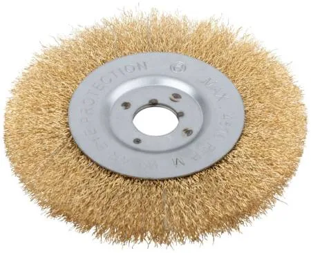 Корщетка для УШМ 150мм радиальная, мягкая, латунь FIT 39066