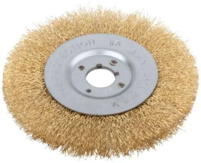 Корщетка для УШМ 150мм радиальная, мягкая, латунь FIT 39066