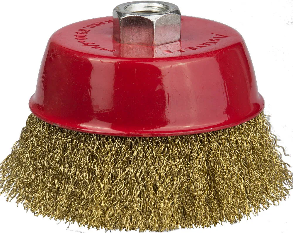 Корщетка для УШМ 60мм чашка, мягкая, латунь STAYER 35125-060_z01