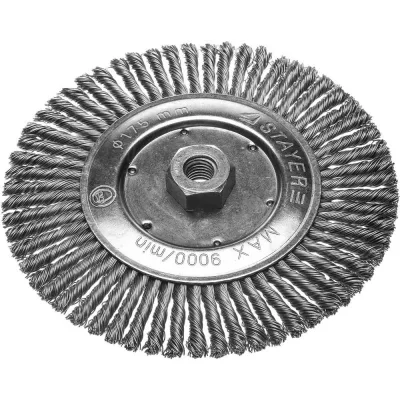 Корщетка для УШМ 175мм радиальная, витая STAYER 35192-175