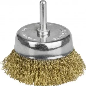 Корщетка для дрели 75мм чашка, мягкая, латунь STAYER PROFESSIONAL 35117-075_z01