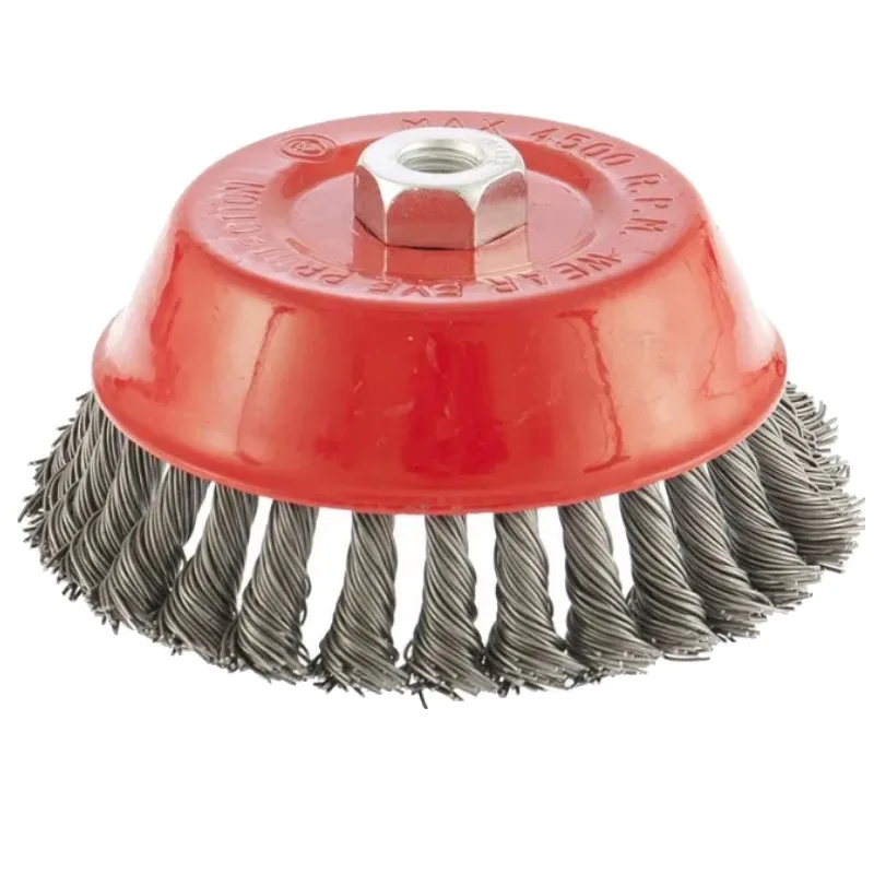 Корщетка для УШМ 150мм чашка, витая Matrix 74626