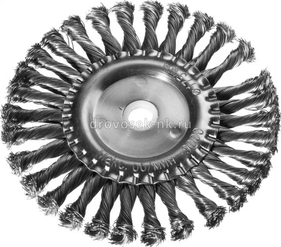 Корщетка для УШМ 175мм радиальная, витая DEXX 35100-175