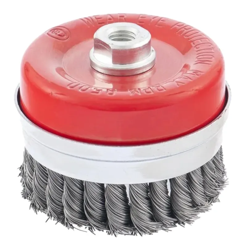 Корщетка для УШМ 100мм чашка, витая Matrix Heavy Duty 74672
