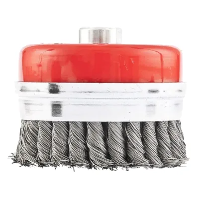 Корщетка для УШМ 100мм чашка, витая Matrix Heavy Duty 74672