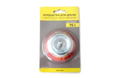 Корщетка для дрели 75мм чашка, нейлон ЧЕГЛОК 16-28-307