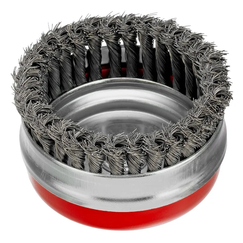 Корщетка для УШМ 125мм чашка, витая MATRIX Heavy Duty 74674