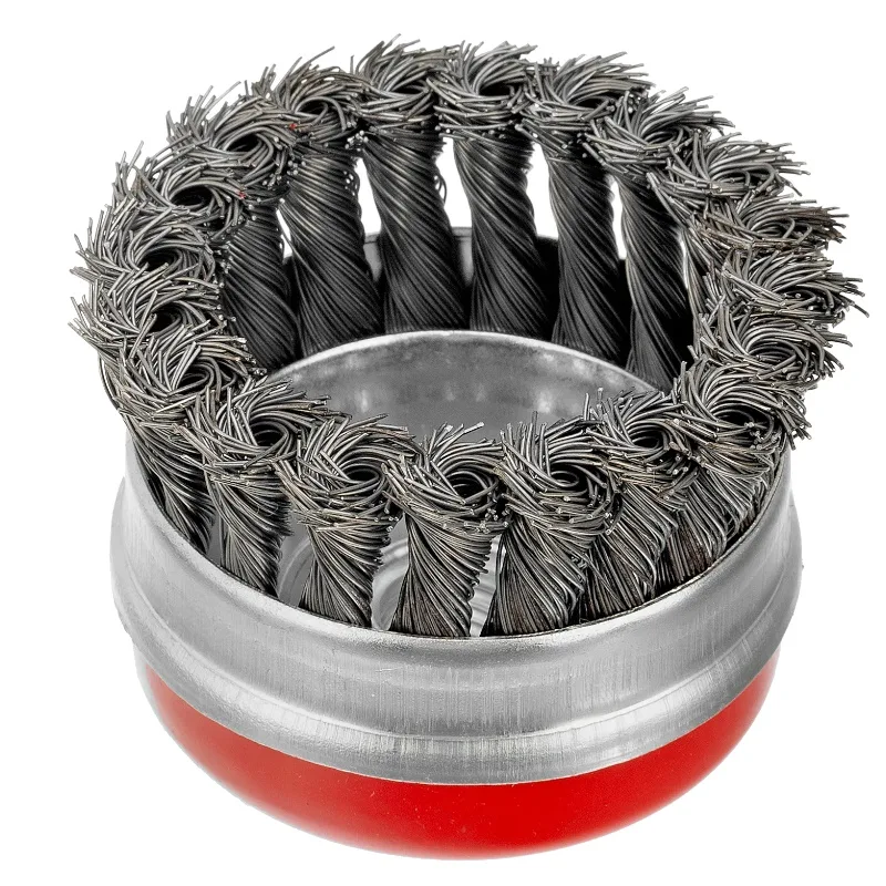Корщетка для УШМ 80мм чашка, витая Matrix Heavy Duty 74670