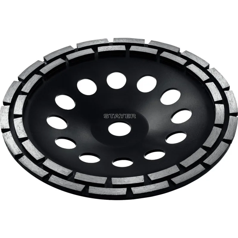 Чашка двухрядная алмазная d 180мм STAYER Double 33381-180