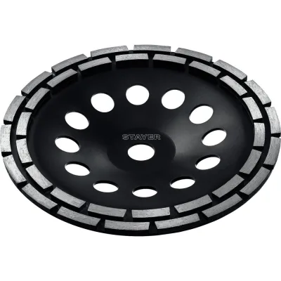 Чашка двухрядная алмазная d 180мм STAYER Double 33381-180