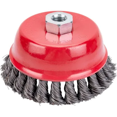 Корщетка для УШМ 125мм чашка, витая YIDA T596061