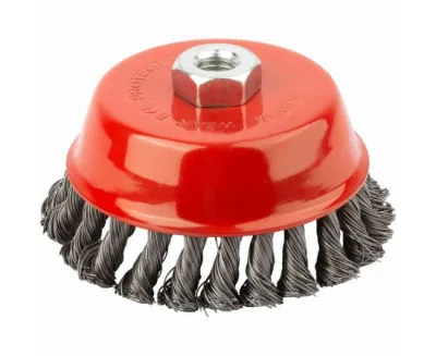 Корщетка для УШМ 150мм чашка, витая YIDA T994802