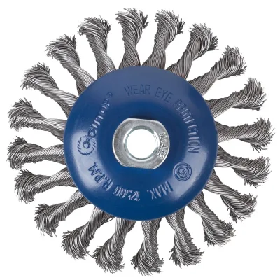 Корщетка для УШМ 125мм коническая, витая Cutop Profi 82-530
