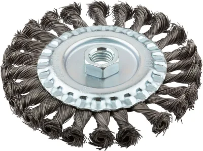 Корщетка для УШМ 125мм радиальная, витая FIT 39123