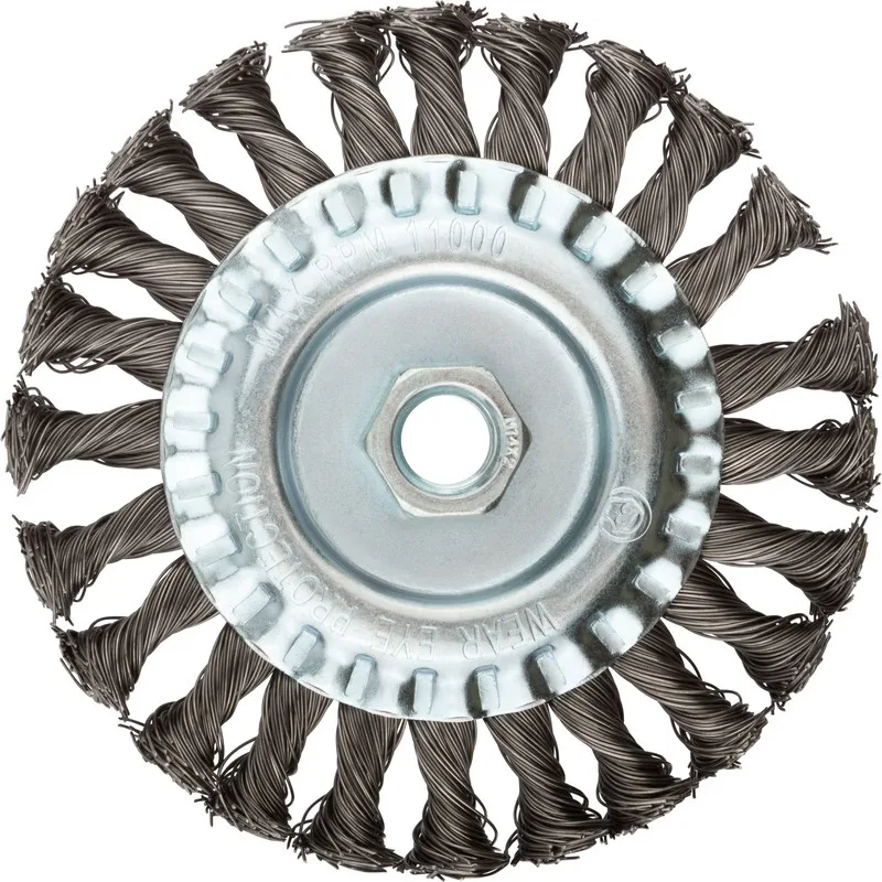 Корщетка для УШМ 125мм радиальная, витая FIT 39123