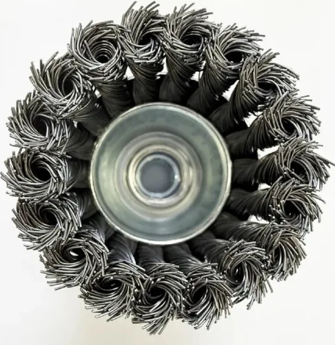 Корщетка для УШМ 65мм чашка M14 проволока крученая стальная TSUNAMI T61100650102012