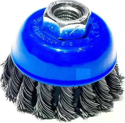 Корщетка для УШМ 75мм чашка M14 проволока крученая стальная TSUNAMI T61100750102012