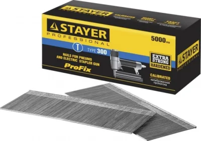 Гвозди для пневмо нейлера 45мм тип 300 (5000шт) STAYER 31530-45