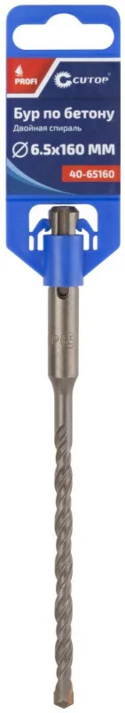 Бур 6,5*160 CUTOP, Profi, SDS+ двойная резьба 40-65160