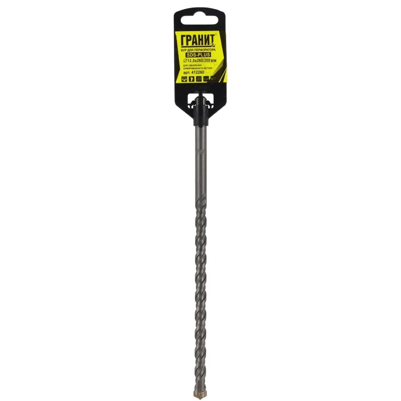 Бур SDS-PLUS ГРАНИТ 12*260/200 412260