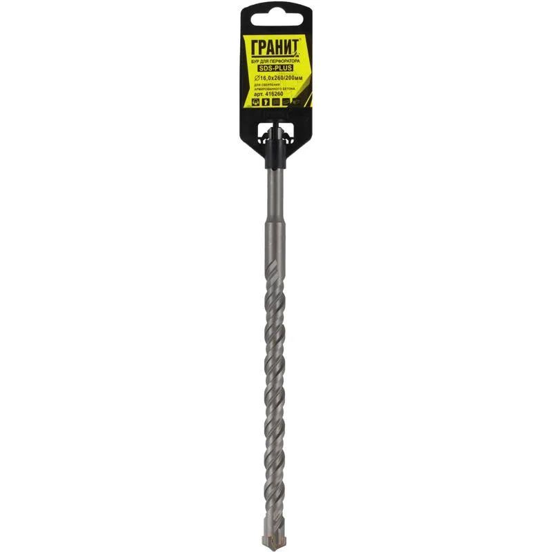 Бур SDS-PLUS ГРАНИТ 16*260/200 416260