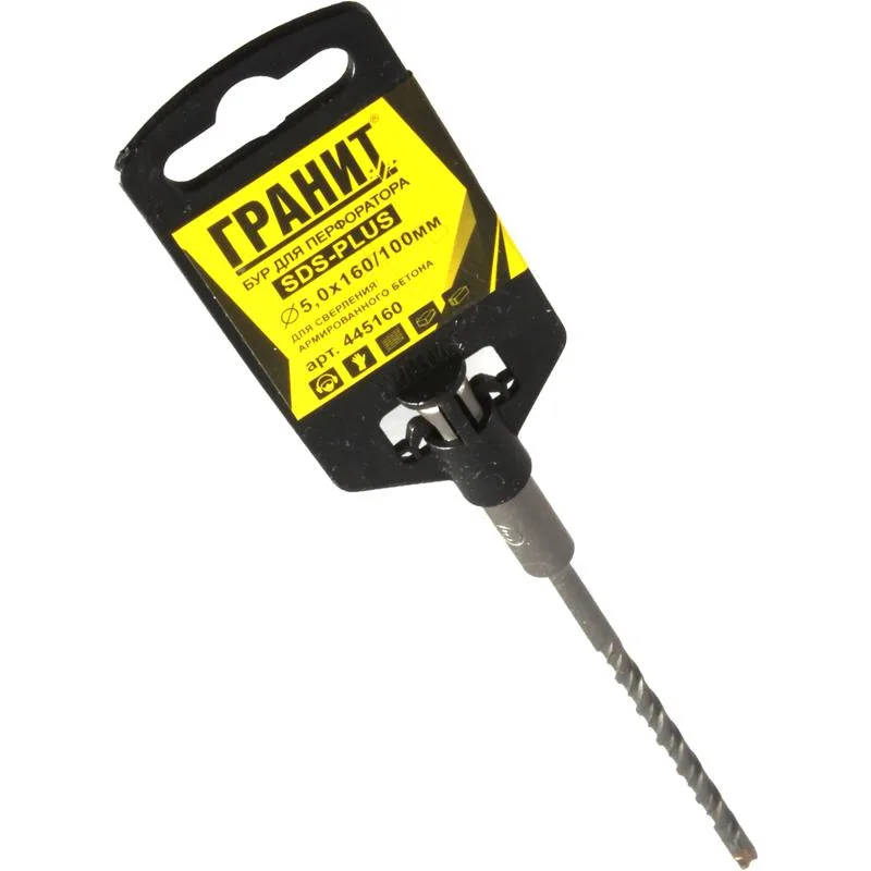 Бур SDS-PLUS ГРАНИТ 5*160/100 445160