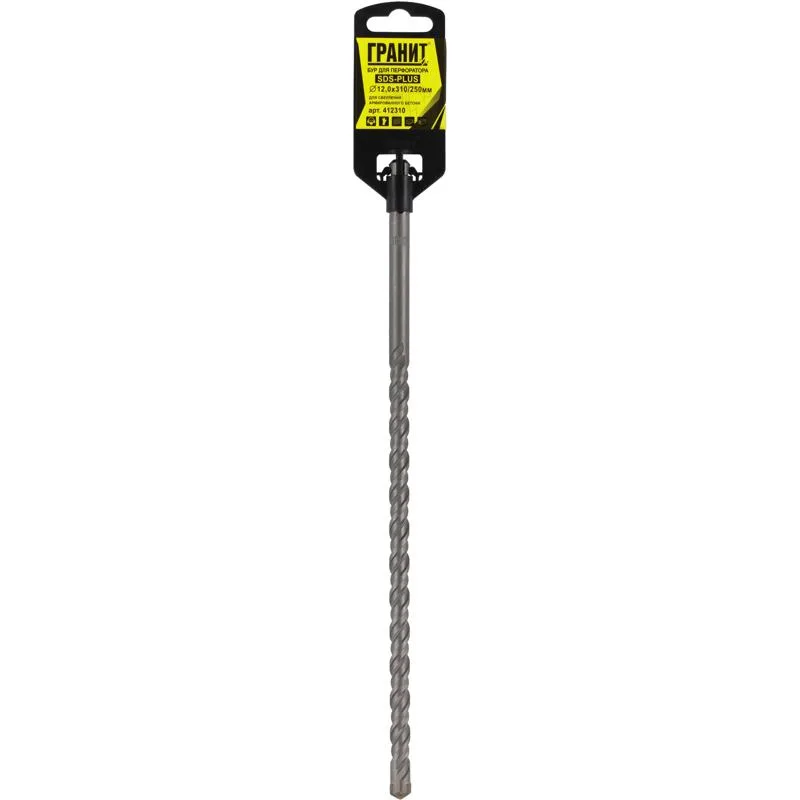 Бур SDS-PLUS ГРАНИТ 12*310/250 412310