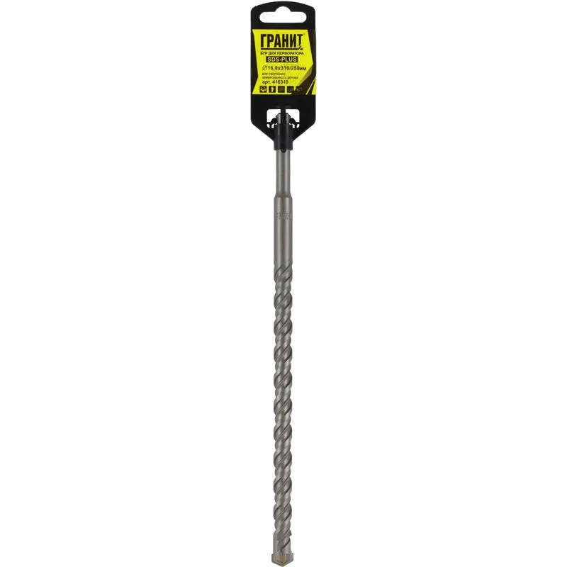 Бур SDS-PLUS ГРАНИТ 16*310/250 416310