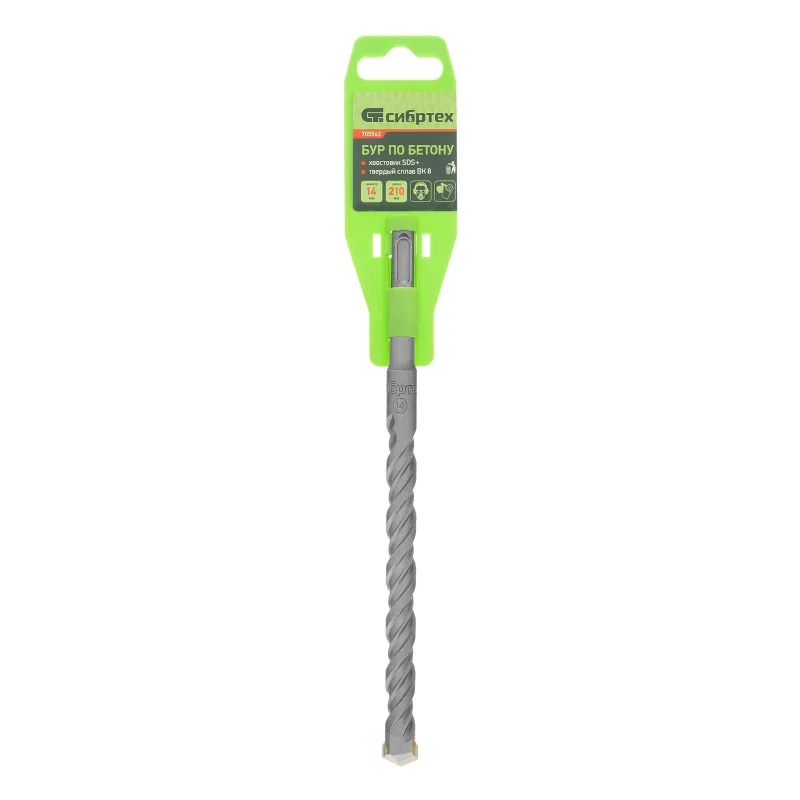 Бур 14*210мм по бетону SDS+ Сибртех 705562