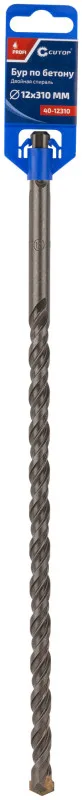 Бур по бетону 12*310 SDS+ двойная резьба CUTOP Profi 40-12310