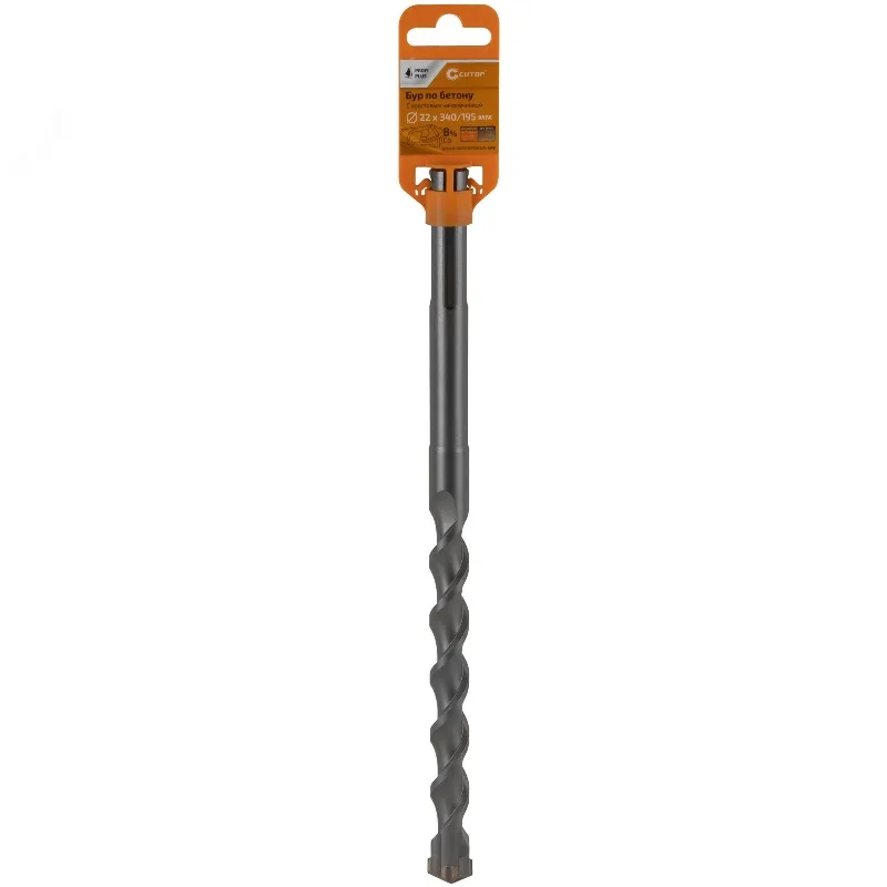 Бур по бетону 22*340 SDS-Max с крестовым наконечником CUTOP Profi Plus 42-22340